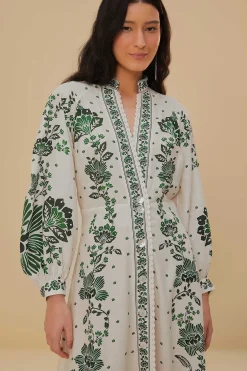  FOREST SOUL OFF-WHITE MAXI DRESS