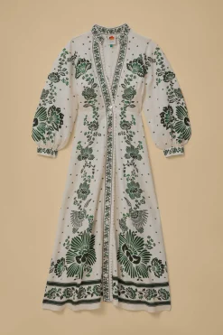  FOREST SOUL OFF-WHITE MAXI DRESS