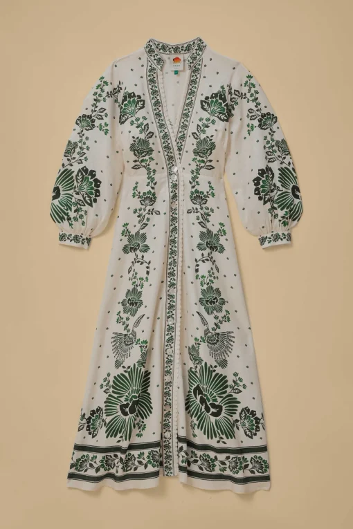  FOREST SOUL OFF-WHITE MAXI DRESS