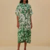  FOREST SOUL SHORT SLEEVE MIDI DRESS