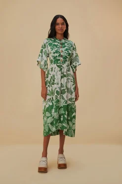  FOREST SOUL SHORT SLEEVE MIDI DRESS