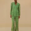  GREEN GUIPIRE PANTS