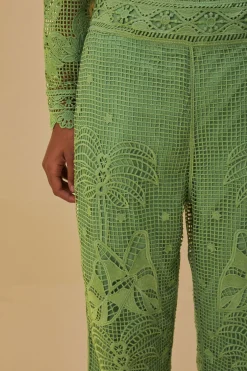  GREEN GUIPIRE PANTS