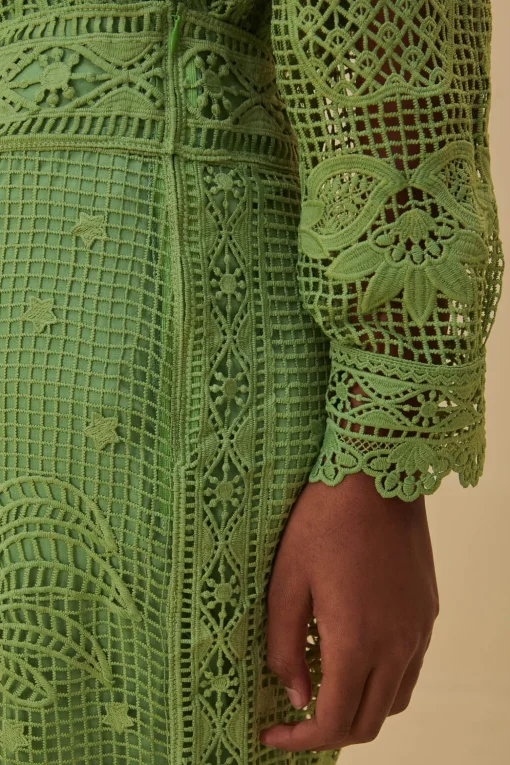  GREEN GUIPIRE PANTS