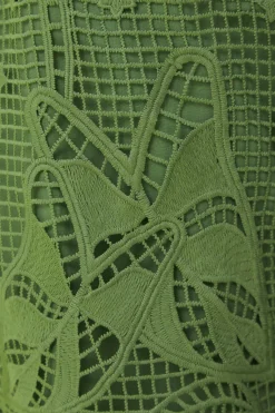  GREEN GUIPIRE PANTS