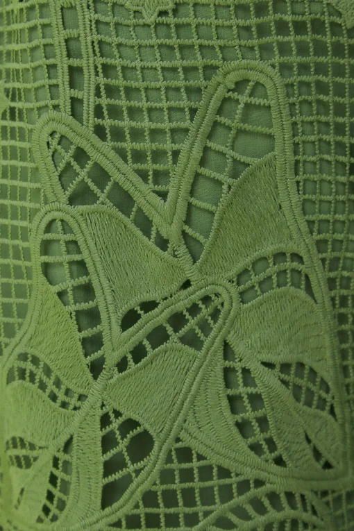  GREEN GUIPIRE PANTS