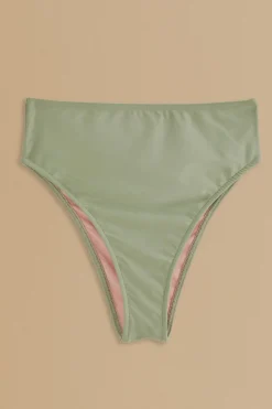  GREEN HIGH WAISTED BIKINI BOTTOM