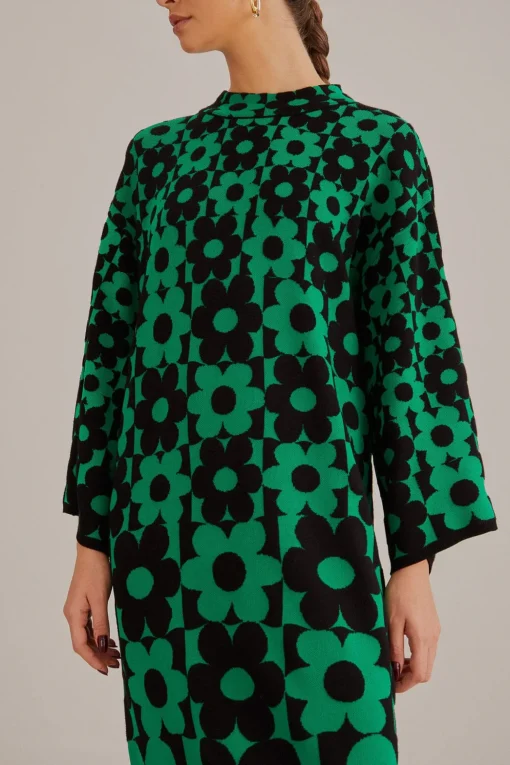  GREEN LOVEDAISY KNIT DRESS