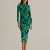  GREEN LOVEDAISY TULLE MIDI DRESS
