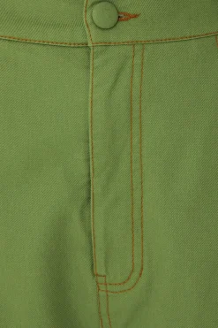  GREEN PLEAT PANTS