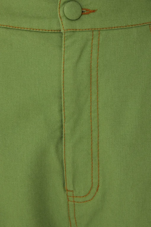  GREEN PLEAT PANTS