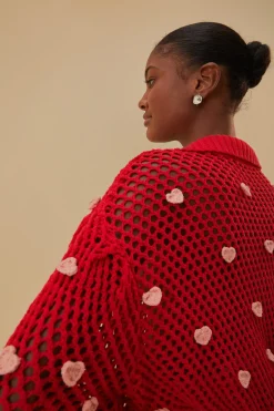  HANDMADE HEARTS KNIT SWEATER