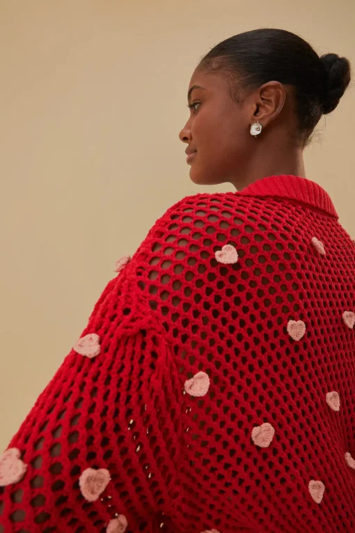  HANDMADE HEARTS KNIT SWEATER
