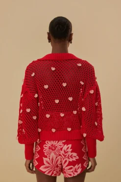  HANDMADE HEARTS KNIT SWEATER