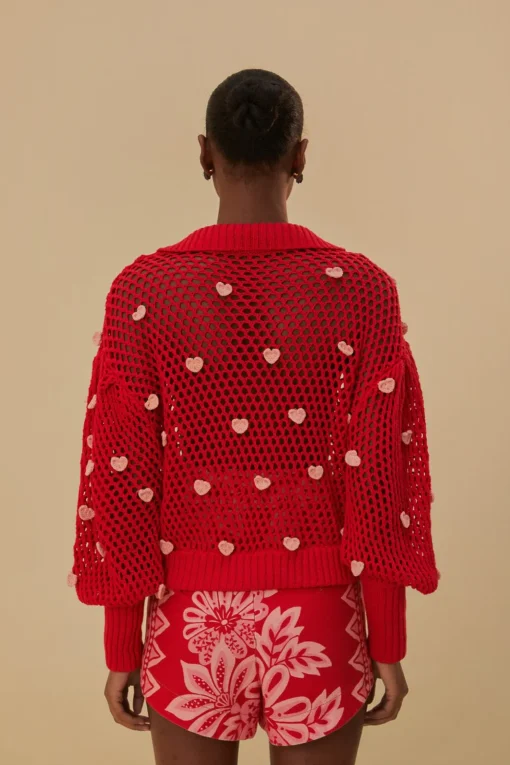  HANDMADE HEARTS KNIT SWEATER