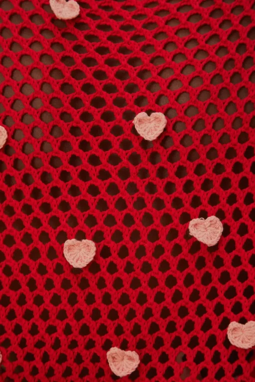  HANDMADE HEARTS KNIT SWEATER