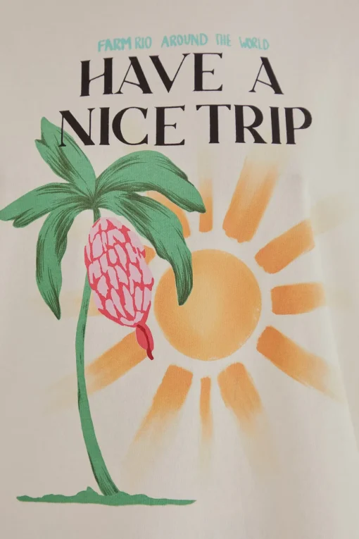  HAVE A NICE TRIP ORGANIC COTTON FIT T-SHIRT