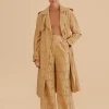  KHAKI PINEAPPLE EYELET PANTS
