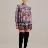  LAVENDER WILD NIGHT MINI SKIRT