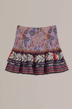  LAVENDER WILD NIGHT MINI SKIRT