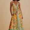  LIGHT YELLOW HEART IVY MIDI SKIRT