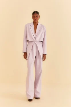  LILAC CUT OUT BLAZER