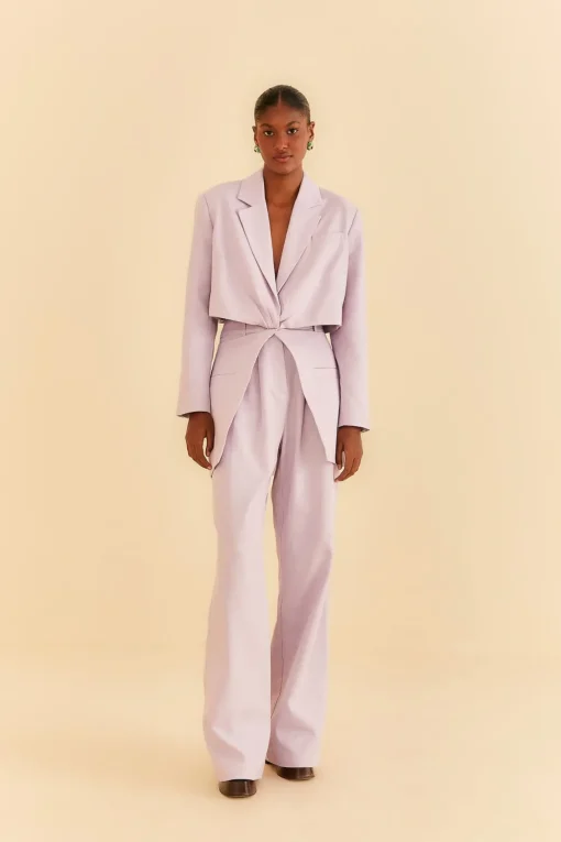  LILAC CUT OUT BLAZER