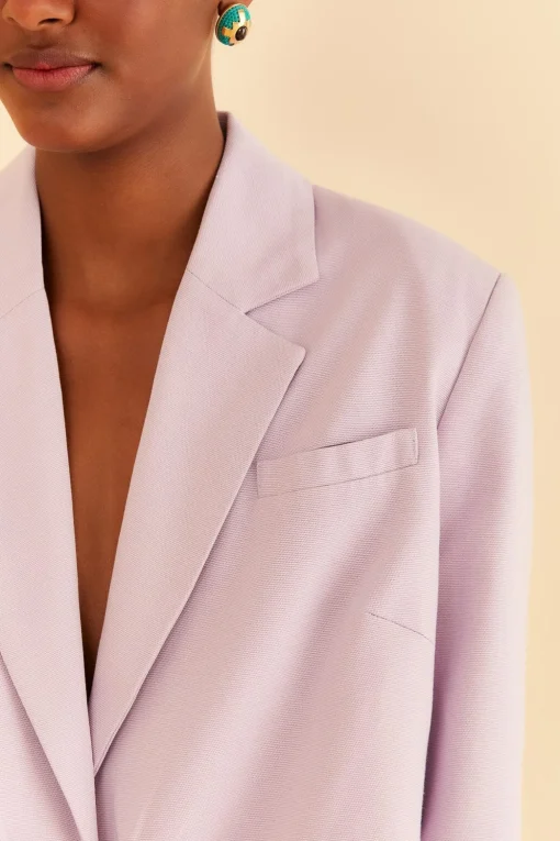  LILAC CUT OUT BLAZER