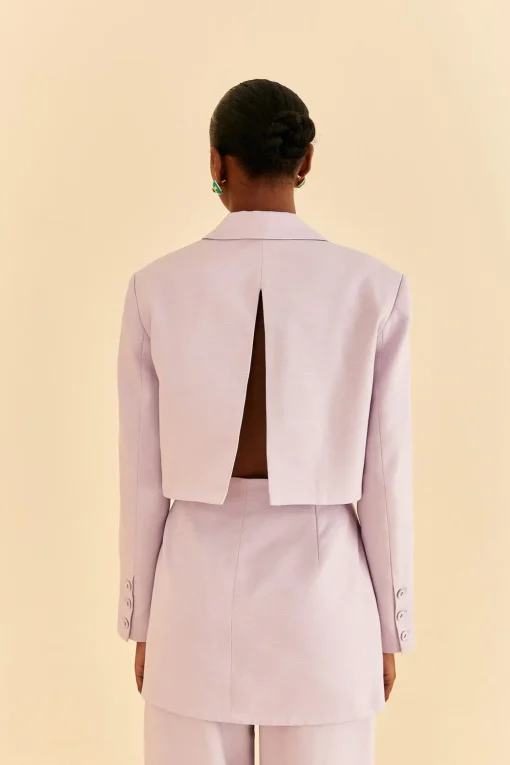  LILAC CUT OUT BLAZER