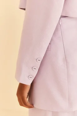  LILAC CUT OUT BLAZER