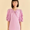  LILAC SHORT SLEEVE MINI DRESS