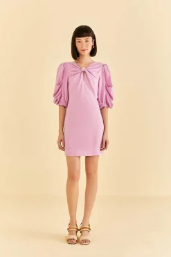  LILAC SHORT SLEEVE MINI DRESS