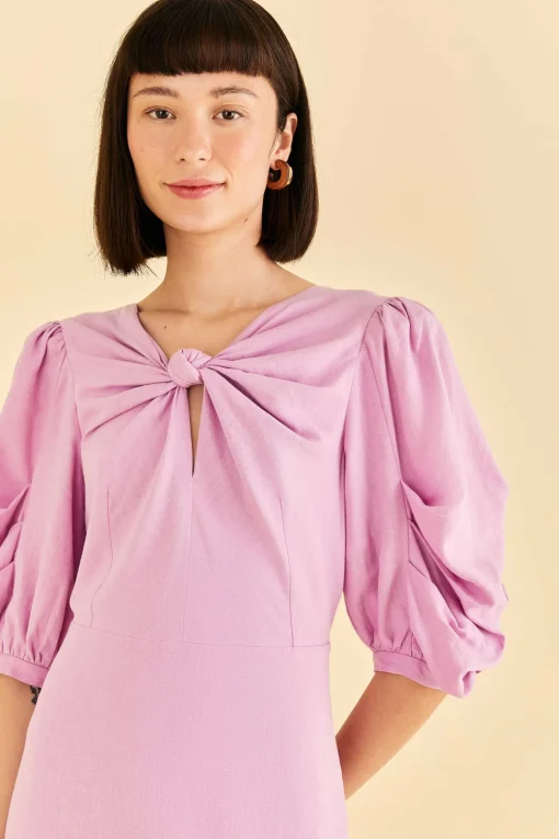  LILAC SHORT SLEEVE MINI DRESS