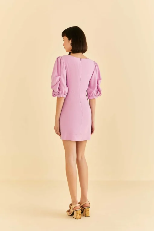  LILAC SHORT SLEEVE MINI DRESS