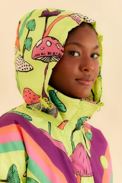  LIME GREEN NEW MUSHROOM SKI JUMPSUIT
