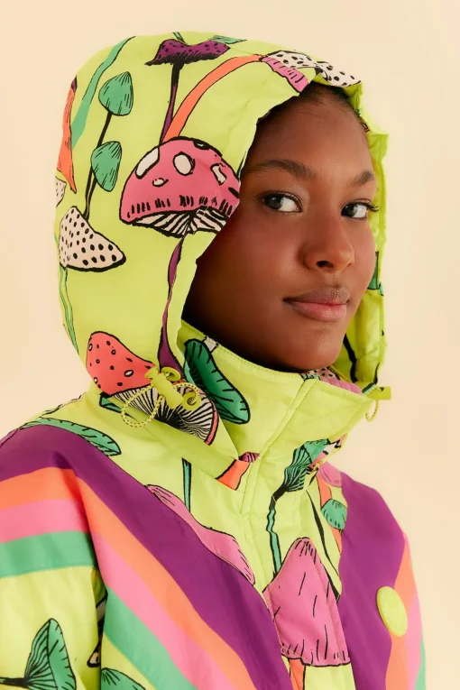  LIME GREEN NEW MUSHROOM SKI JUMPSUIT
