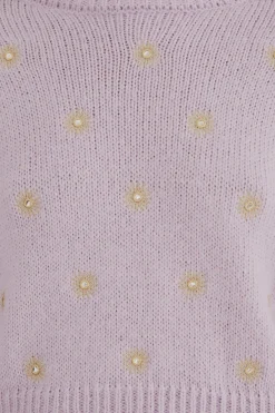  MIRROR EMBROIDERED KNIT SWEATER