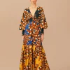  MIXED BANANADA LONG SLEEVE MAXI DRESS