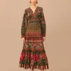  MULTICOLOR AINIKA FLORAL GARDEN MAXI DRESS