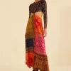  MULTICOLOR BANDANA DREAM CUT OUT MAXI DRESS