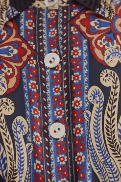  MULTICOLOR ENERGY SCARF CUT-OUT MAXI DRESS