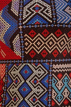  MULTICOLOR RAUTI SHORT SLEEVE MIDI DRESS