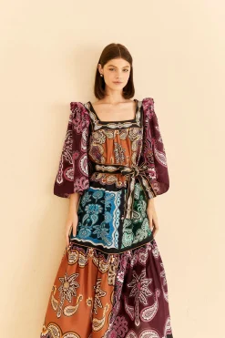  MULTICOLOR SWEET MERMAIDS MIDI DRESS