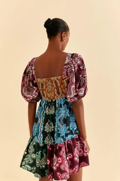  MULTICOLOR SWEET MERMAIDS SHORT SLEEVE MINI DRESS