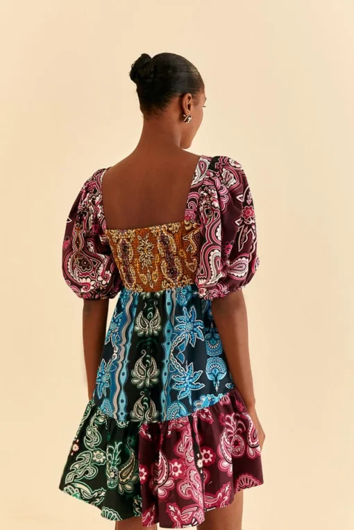  MULTICOLOR SWEET MERMAIDS SHORT SLEEVE MINI DRESS