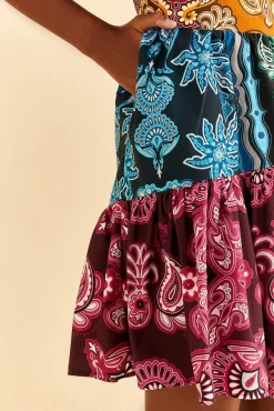  MULTICOLOR SWEET MERMAIDS SHORT SLEEVE MINI DRESS