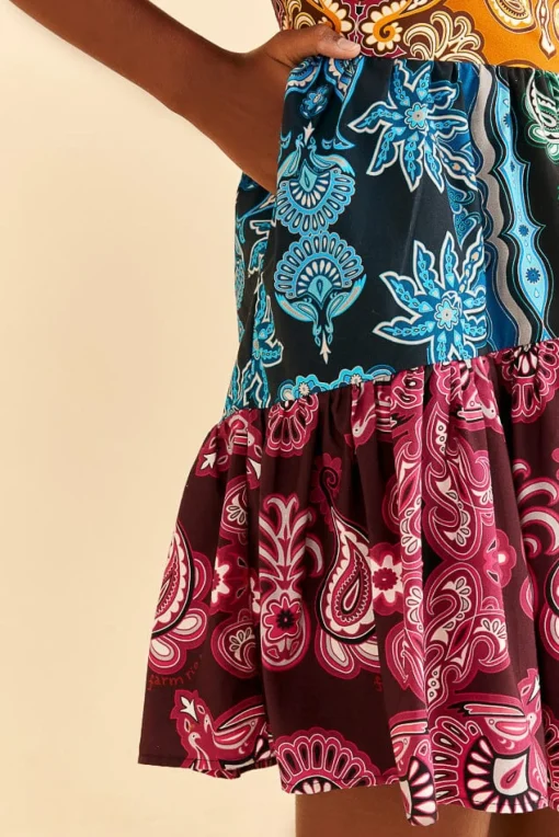  MULTICOLOR SWEET MERMAIDS SHORT SLEEVE MINI DRESS
