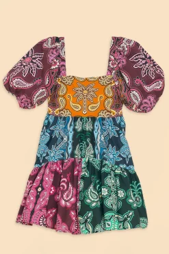  MULTICOLOR SWEET MERMAIDS SHORT SLEEVE MINI DRESS
