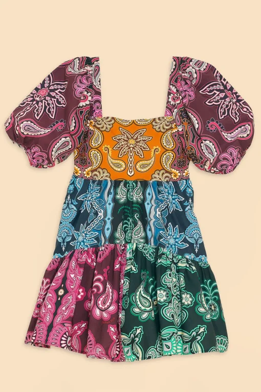  MULTICOLOR SWEET MERMAIDS SHORT SLEEVE MINI DRESS