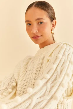  OFF-WHITE BRAIDED SWEATER
